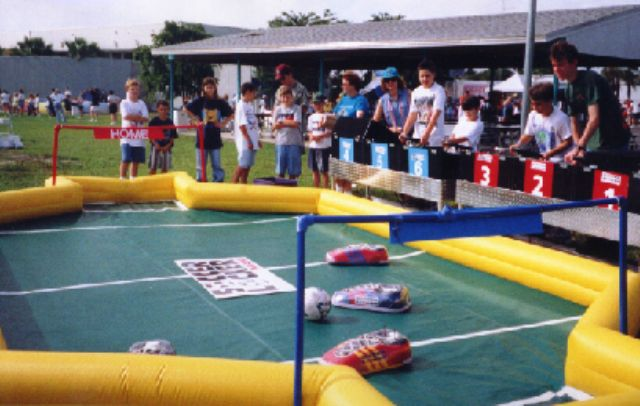 Namanny Sports & Entertainment Six Player Soccer Action at Outdoor Event