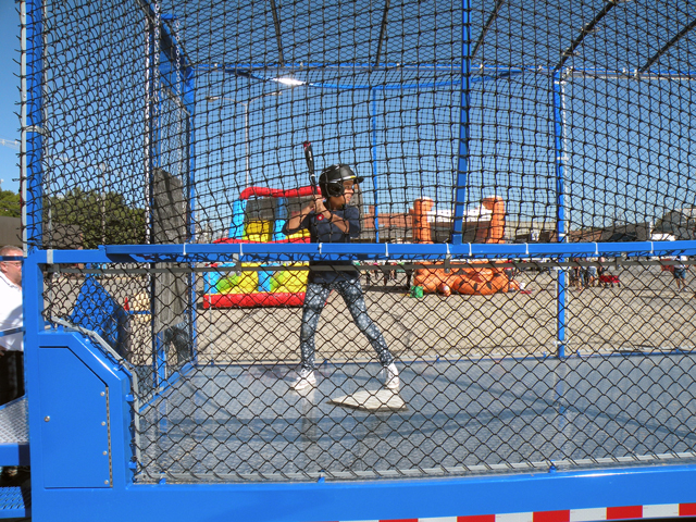 Softball or baseball batting cage batter